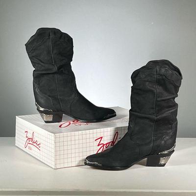 [NWT] ZODIAC LEATHER BOOTS | Zodiac "Savage" black leather boots with high heel and metal hardware, women's size 9.

