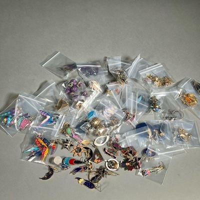 MISC. COSTUME EARRINGS | Various costume earrings including clip-ons.
