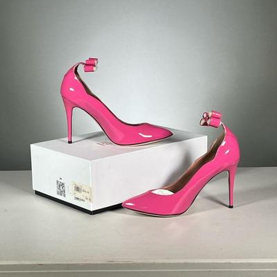 [NEW] PINK ITALIAN HEELS | Vero Cuoio / Red V heels in pink patent leather, women's size 40.5 (box with $495 price tag)
