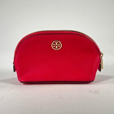 TORY BURCH MAKEUP BAG | Robinson small makeup bag in New Carnival color (luggage 607) - l. 7 x w. 2.75 x h. 4.25 in
