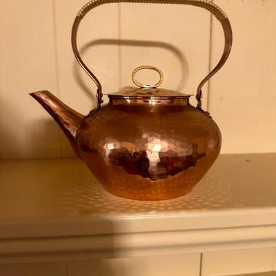 Copper tea pot