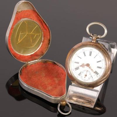 Antique Remontoir Pocket Watch w/ case