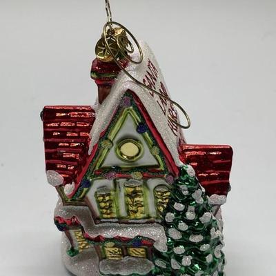 Christmas Cottage Ornament by Christopher Radko