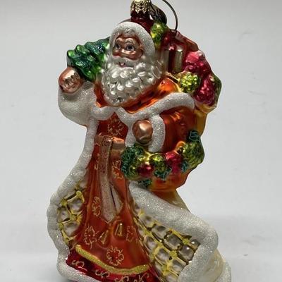 Christmas Santa Ornament by Christopher Radko