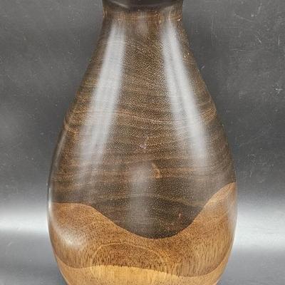 Decorative Exotic Wood Vase