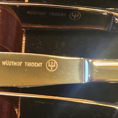 Wusthof Trident Steak Knife Set - in original cases, great condition, used sparingly ($185 SET or can be purchased in 3 lots)