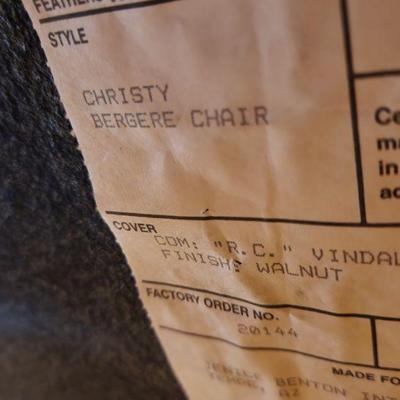 2 Christy Bergere Matching Accent Chairs - used in office, used sparingly, 42"H x 28"W x 28"D ($195EA.)