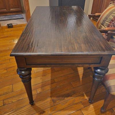 Solid Wood Dark Mocha Colored Desk - 60"W x 32"D x 30.5"H ($185)