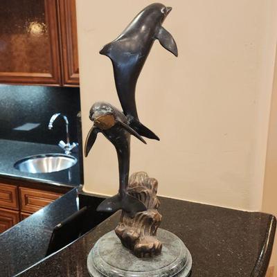 SPI Home Bronze Dolphin Sculpture ($345)

