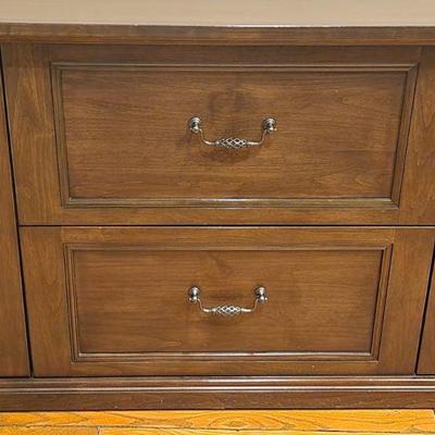 Credenza / FIle Cabinet By Nailer Wise Top Stretcher - dark mocha colored, used in office, great condition, 68.5"L x 23"D x...