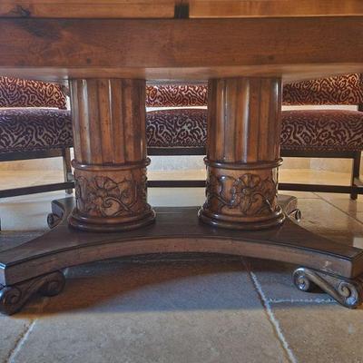 Gorgeous Walnut Dining Table w/ 2 Leaves - kept in formal dining area, great condition, 72