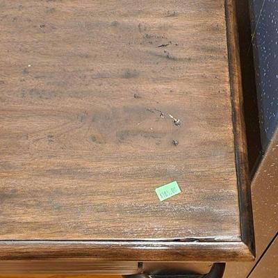 Solid Wood Dark Mocha Colored Desk - 60"W x 32"D x 30.5"H ($185)