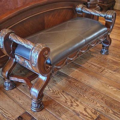 "North Shore" Collection ByÂ ï»¿AshleyÂ Furniture ï»¿Upholstered Bench - paid $360, 54"W x 23.5"H x 20.5"D ($250)
