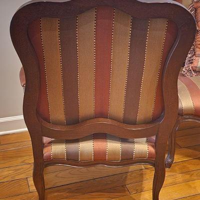 2 Christy Bergere Matching Accent Chairs - used in office, used sparingly, 42"H x 28"W x 28"D ($195EA.)