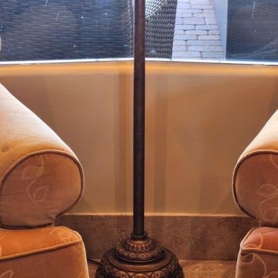River of Goods Downtown Abbey Grantham Grand Floor Lamp - brass finish, great condition, kept in formal sitting area, 66