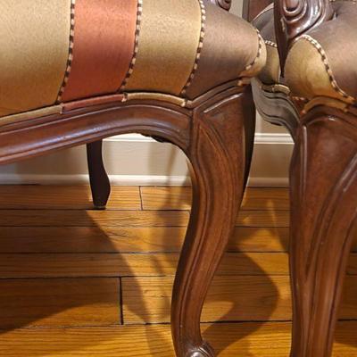 2 Christy Bergere Matching Accent Chairs - used in office, used sparingly, 42"H x 28"W x 28"D ($195EA.)