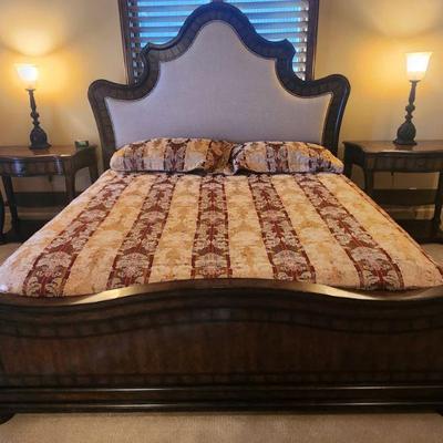 A.R.T. Furniture 3 Piece Bedroom Furniture King Bedframe - high quality, kept in 1 of 2 guest bedrooms, used sparingly, 75"H x...