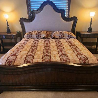 A.R.T. Furniture 3 Piece Bedroom Furniture King Bedframe - high quality, kept in 1 of 2 guest bedrooms, used sparingly, 75