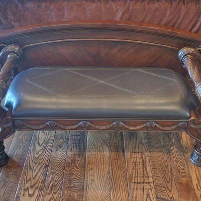 ï»¿"North Shore" Collection ByÂ ï»¿AshleyÂ Furniture ï»¿Upholstered Bench - paid $360, 54"W x 23.5"H x 20.5"D...