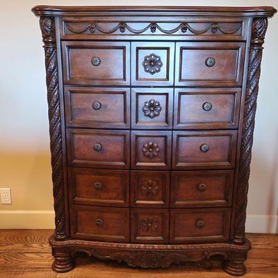 "North Shore" Collection ByÂ ï»¿AshleyÂ Furniture ï»¿5 Drawer Dresser - paid $1200, 44.75"W x 54.25"H x 19"D ($799)