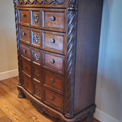 "North Shore" Collection ByÂ ï»¿AshleyÂ Furniture ï»¿5 Drawer Dresser - paid $1200, 44.75"W x 54.25"H x 19"D ($799)