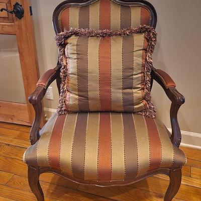 2 Christy Bergere Matching Accent Chairs - used in office, used sparingly, 42"H x 28"W x 28"D ($195EA.)