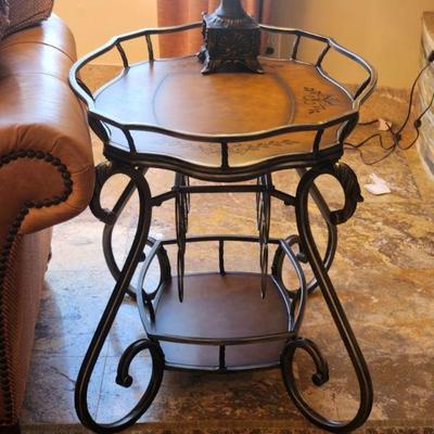 Handpainted Table & Wine Rack - 34.25