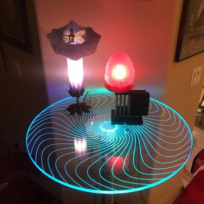 Lighted cocktail table