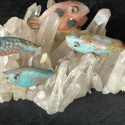 Beatrice Wood Fish Swimming on Crystal
