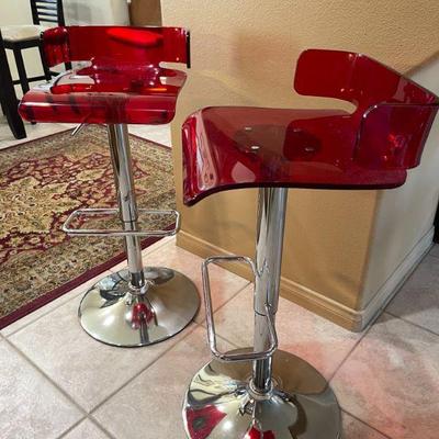 Acrylic modern bar stools