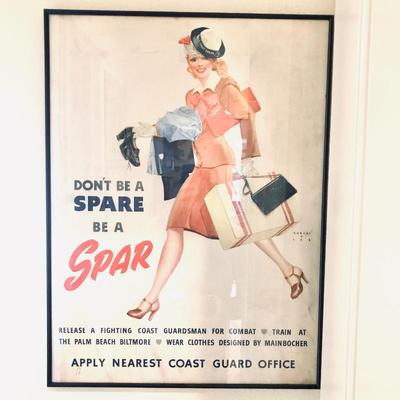 Coast Guard women recruiting poster