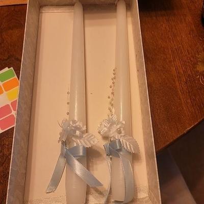 Wedding candles NIB