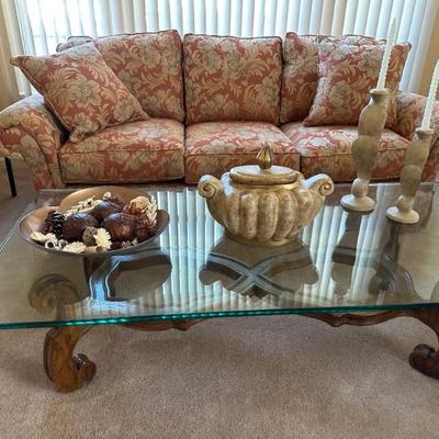 Sofa, coffee table