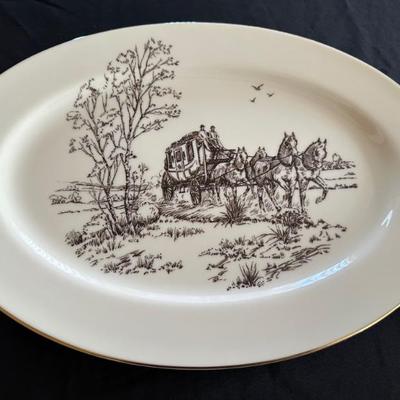 Lenox stagecoach platter