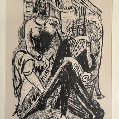 King and Demagogue by Max Beckmann (German, 1884-1950), Print 