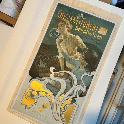 Chiozza e Turchi Fabricants de Savons by Adolfo Hohenstein, Antique Poster