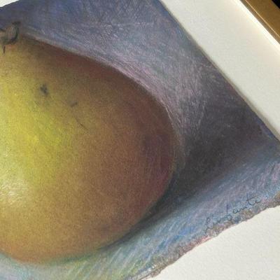 Comice and Granny Smith by Paul Linfante, Pastel on Paper