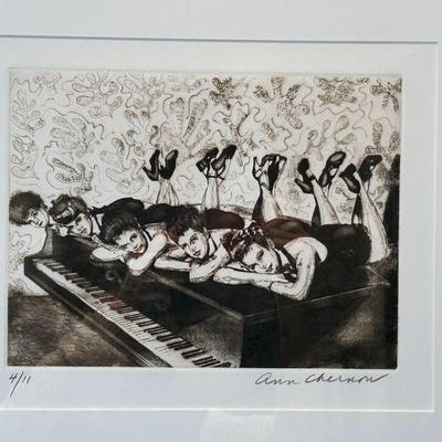 Dancers On Piano by Ann Chernow (American, b 1936) Print