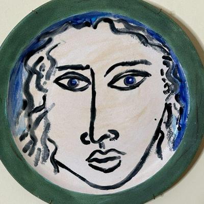 Head of Woman by Oscar Capeche, Plate