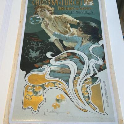 Chiozza e Turchi Fabricants de Savons by Adolfo Hohenstein, Antique Poster