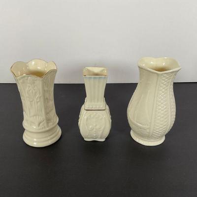 Belleek Porcelain Bud Vases