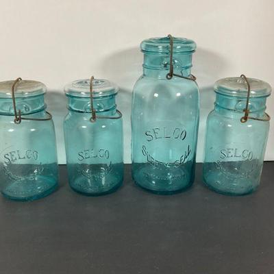 Vintage Selco Caning Jars