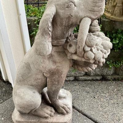 Cement Outdoor Dog Statue