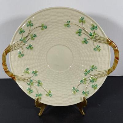 Belleek Porcelain Bread Plate 3rd Blk Mark