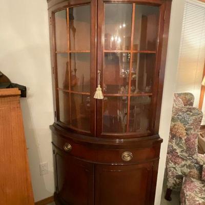 Drexel Corner Display Cabinet