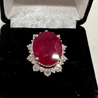 Ruby & Diamond Ring - Written appraisal available