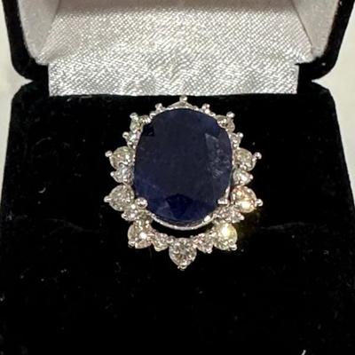 Sapphire and Diamond Ring - Written appraisal available