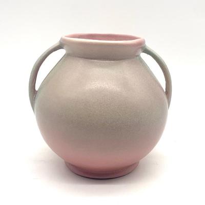 Rumrill pottery handled vase