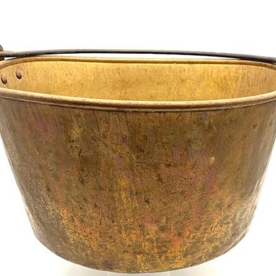 Antique brass pail, excellent condition