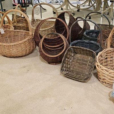 Baskets of varying shapes and sizes